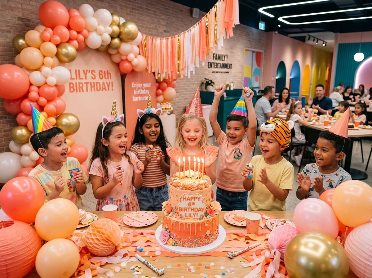Celebración de cumpleaños en Kids Fun Perú